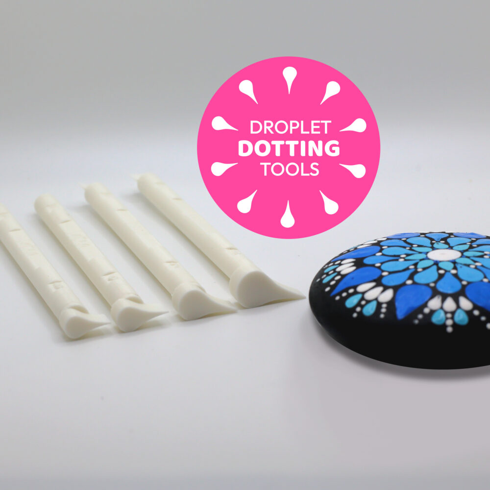 Droplet shape Mandala Dotting Tools; 8 Sizes